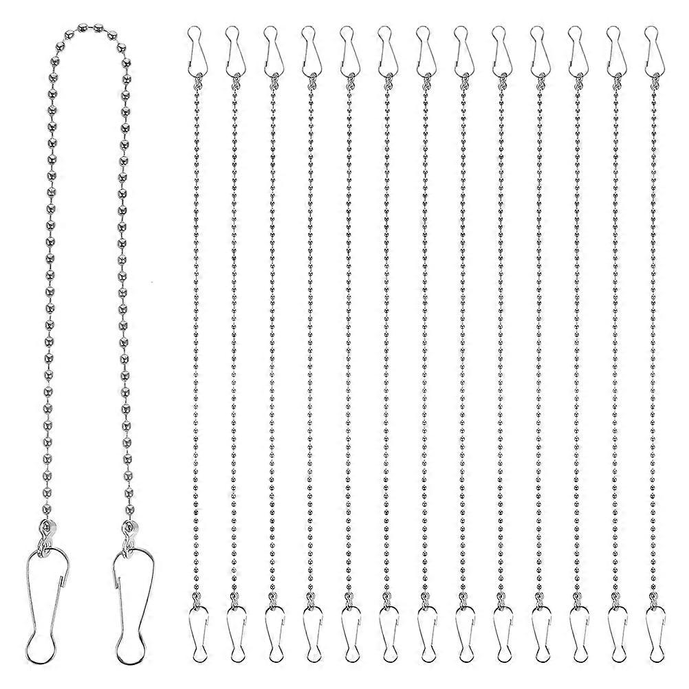 24PCS Metal Hanging Chains for Garden, Billboards, Holiday Decor & Supermarket Signage – Link Chain with Hooks