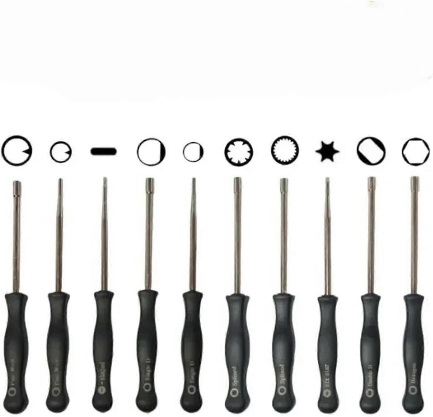 Brushes  Tools for Engine Maintenance Accessories 10Pcs Carburetor Spark Plug Cleaning Kit with Screwdriver