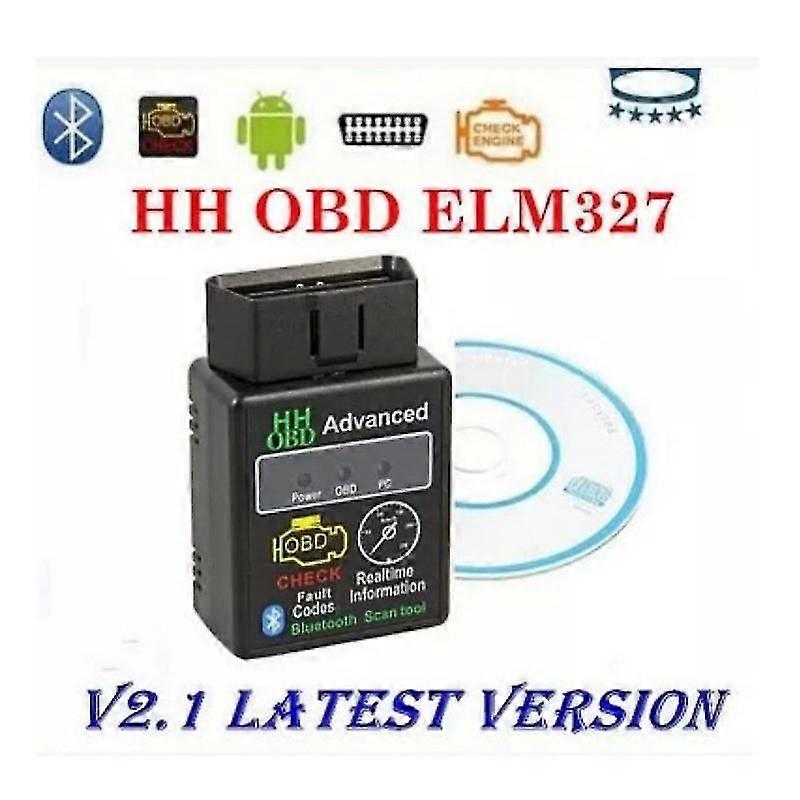 Mini Elm327 Bluetooth Wireless Scanner Obd2 Android Obd-ii Vpw, Pwm, Iso, Kwp 2000, Can Protocols V2.1 Versión