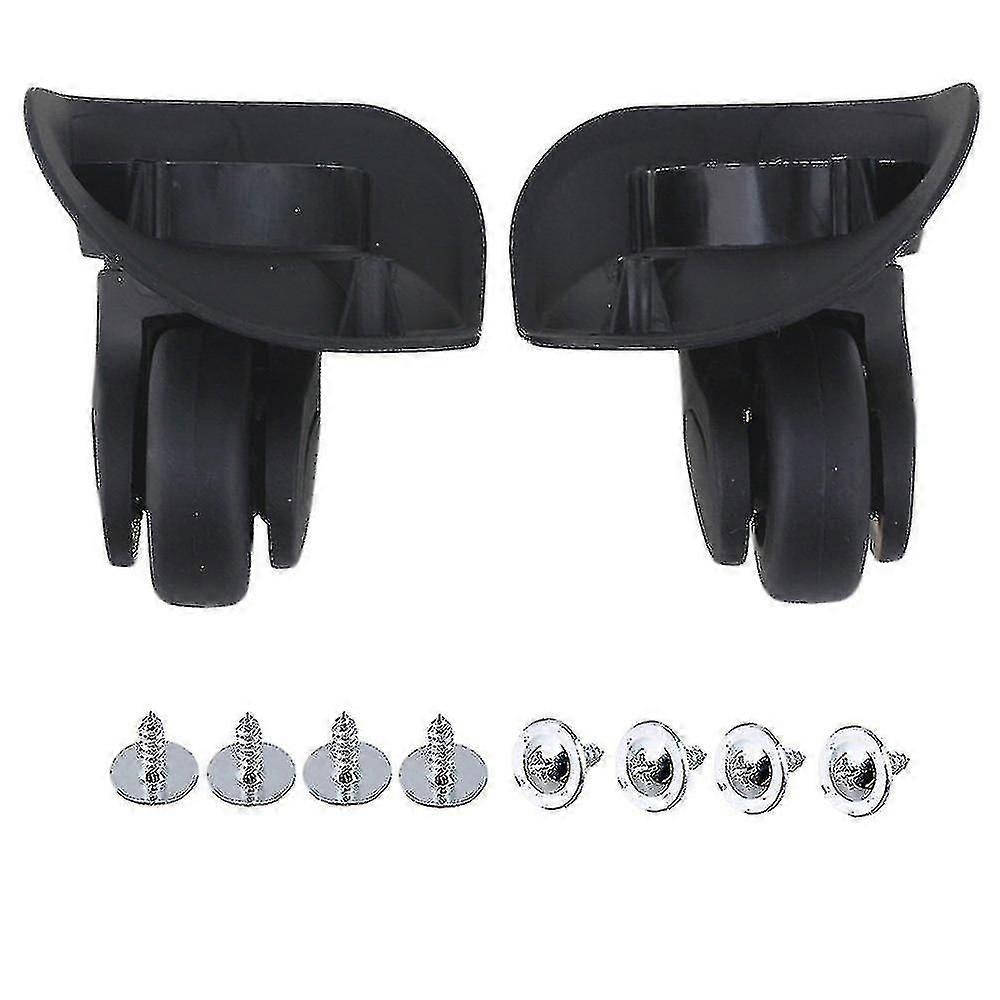 1pair 91x107x49mm حقيبة سفر سوداء كبيرة 360sevolvevel عجلة