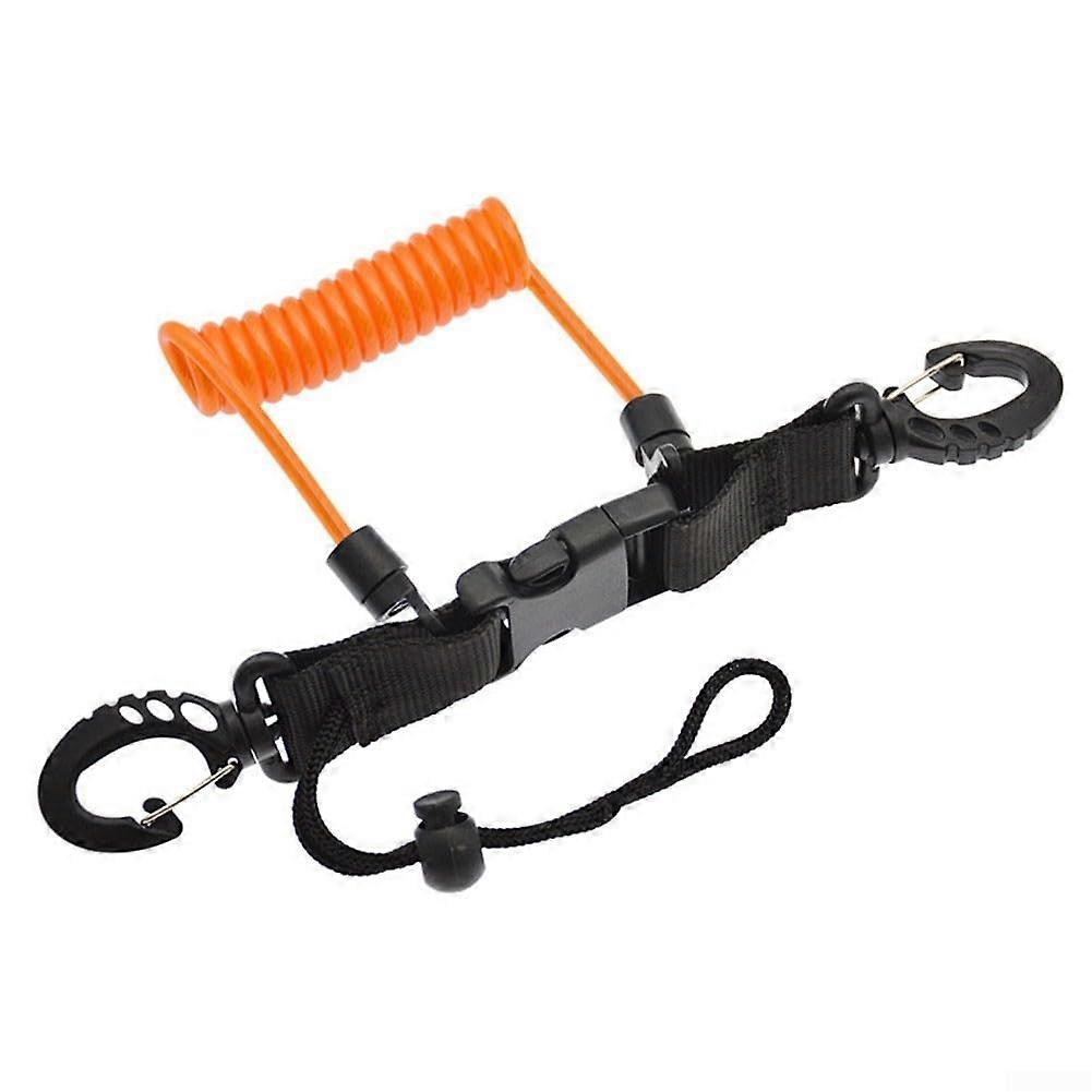 Waterproof Anti-Loss Dive Strap for Cameras and Keys Orange Snorkeling Diving Kayaking Accessory