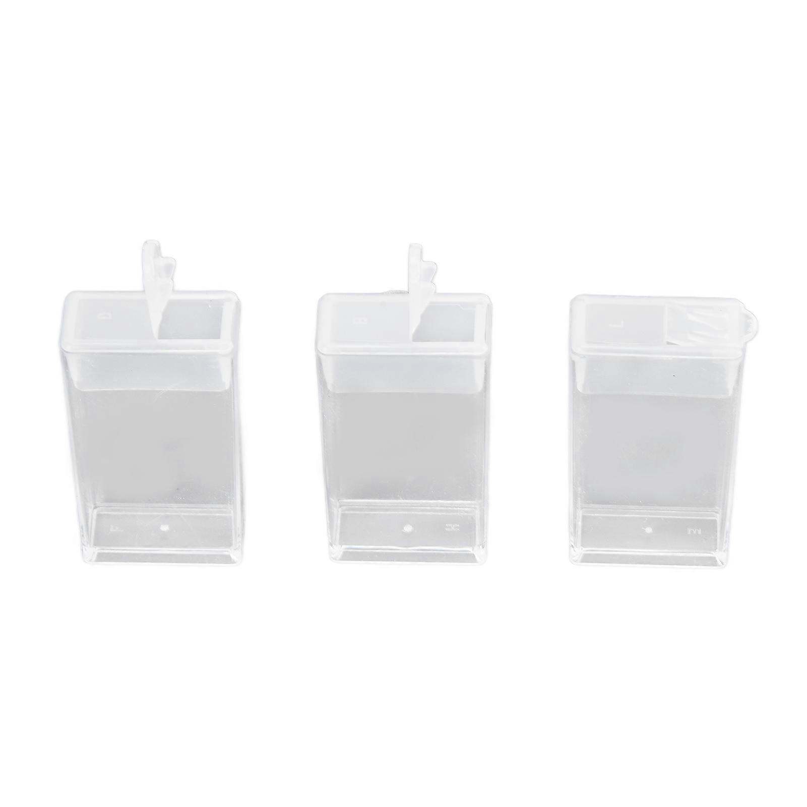 80pcs Rhinestone Storage Grids Transparent Rhinestone Containers with Storage Box Stickers for Rhinestone Organizing