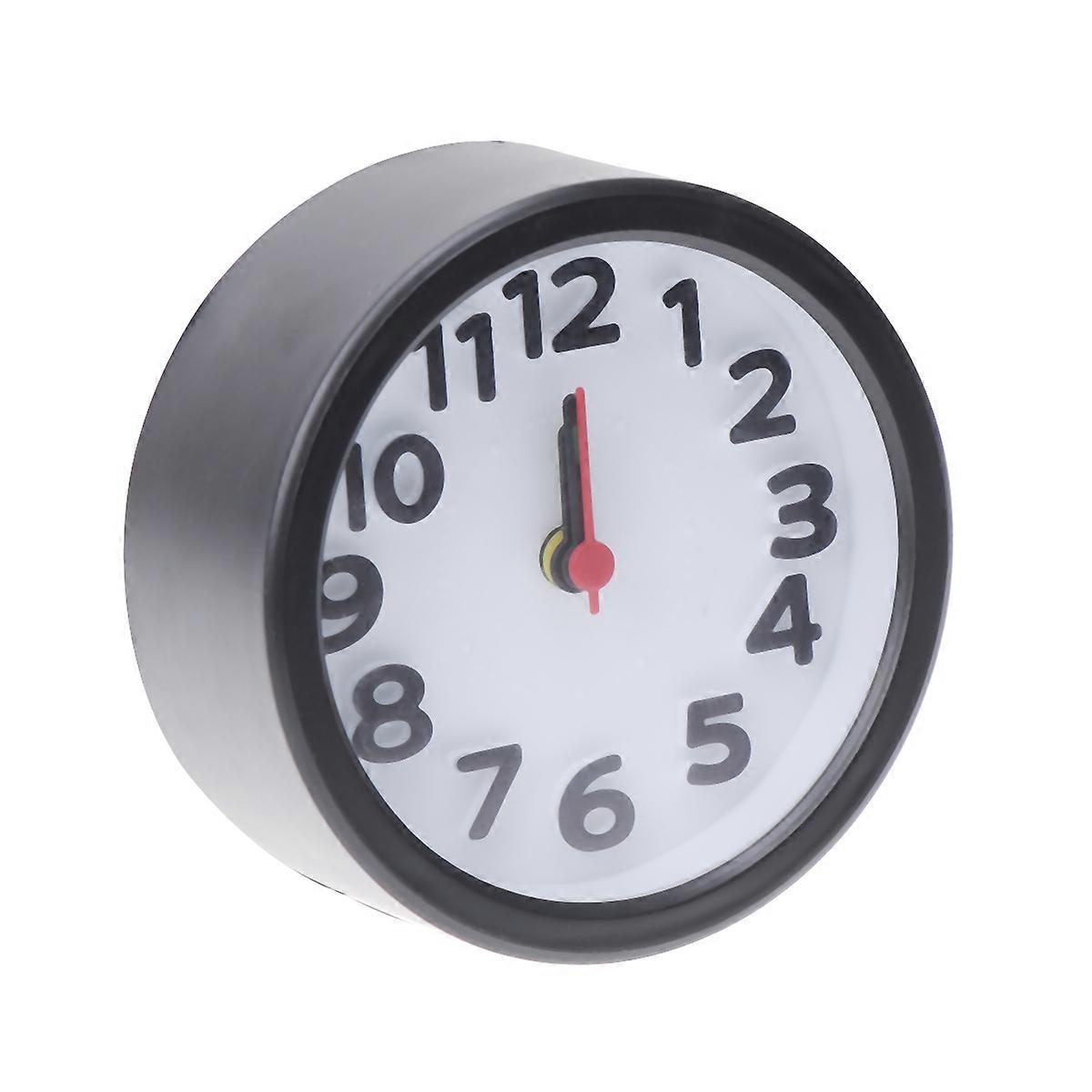 Simple Round Alarm Clock with Luminous Hands for Kids and Adults Black Desktop or Wall Mountable