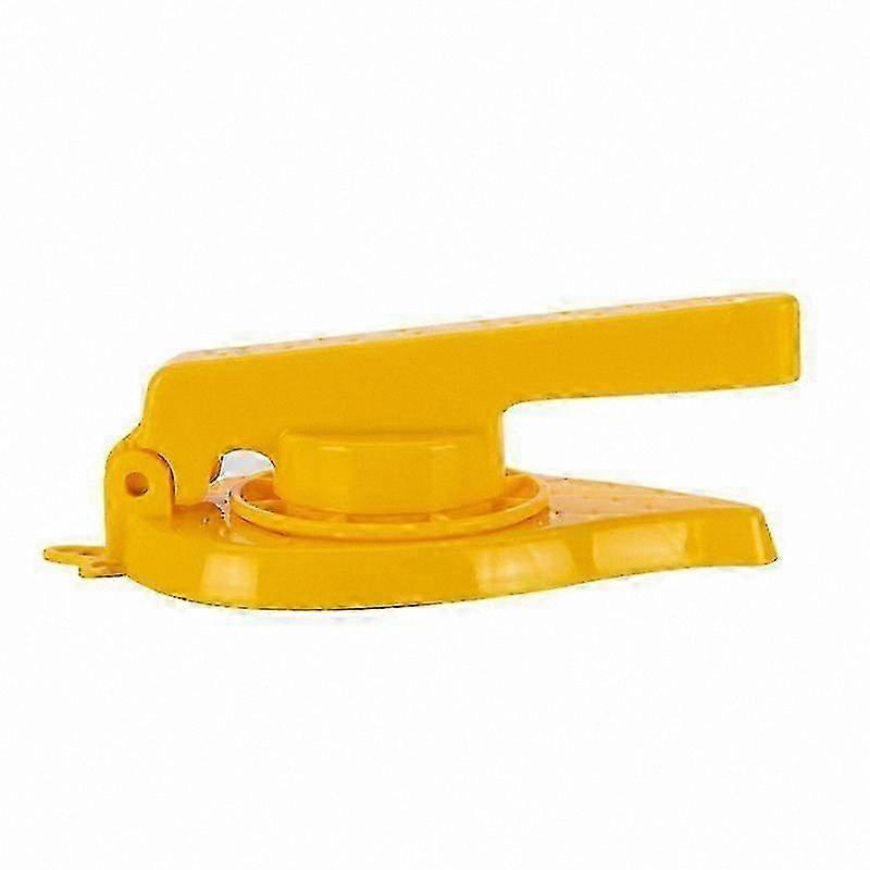 Kitchen Dumpling Press Mold Tool for Homemade Wrappers (Single Unit, Yellow)
