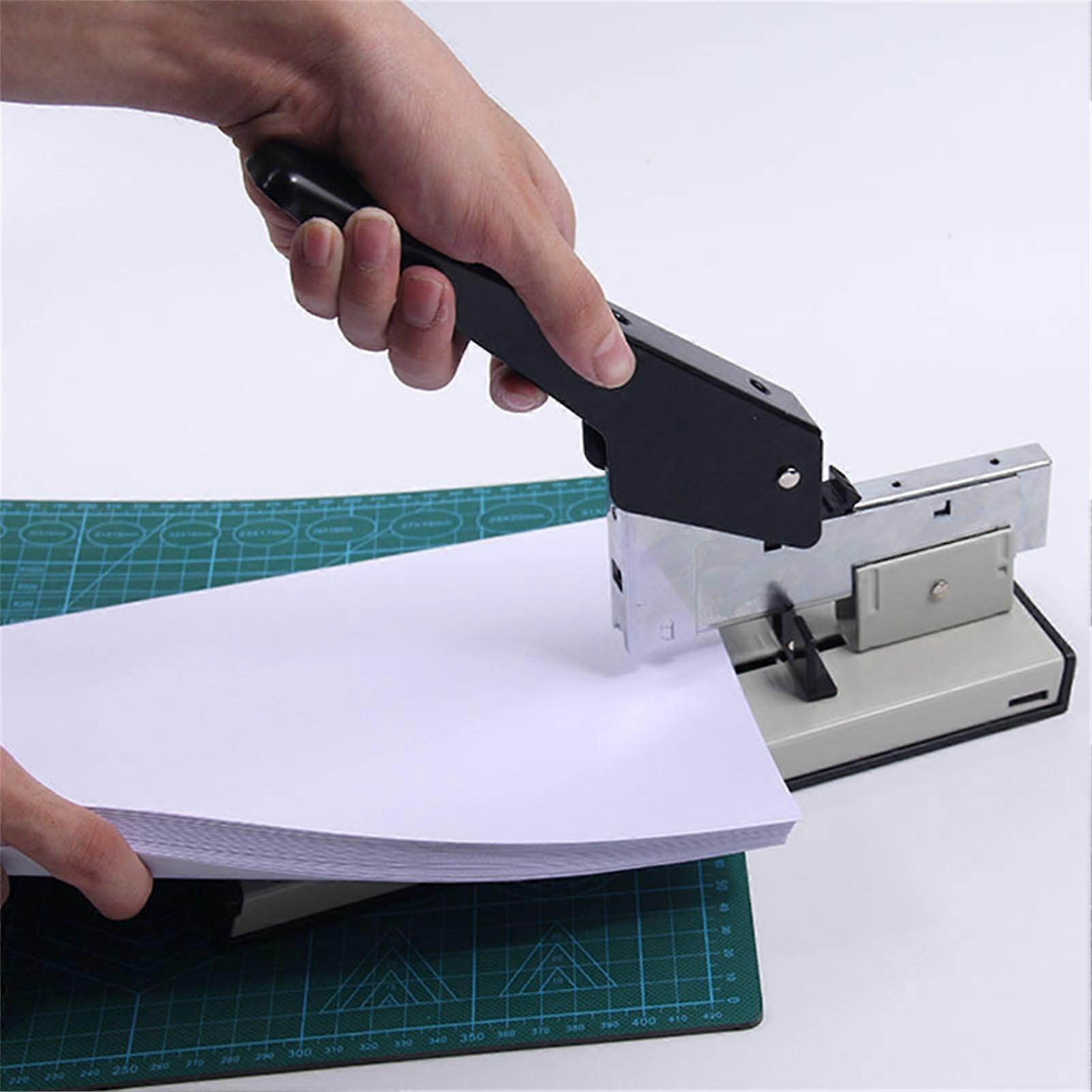 Desk Stapler, Performance Large Metal Design with Steel Iron Handle and Rubber Base