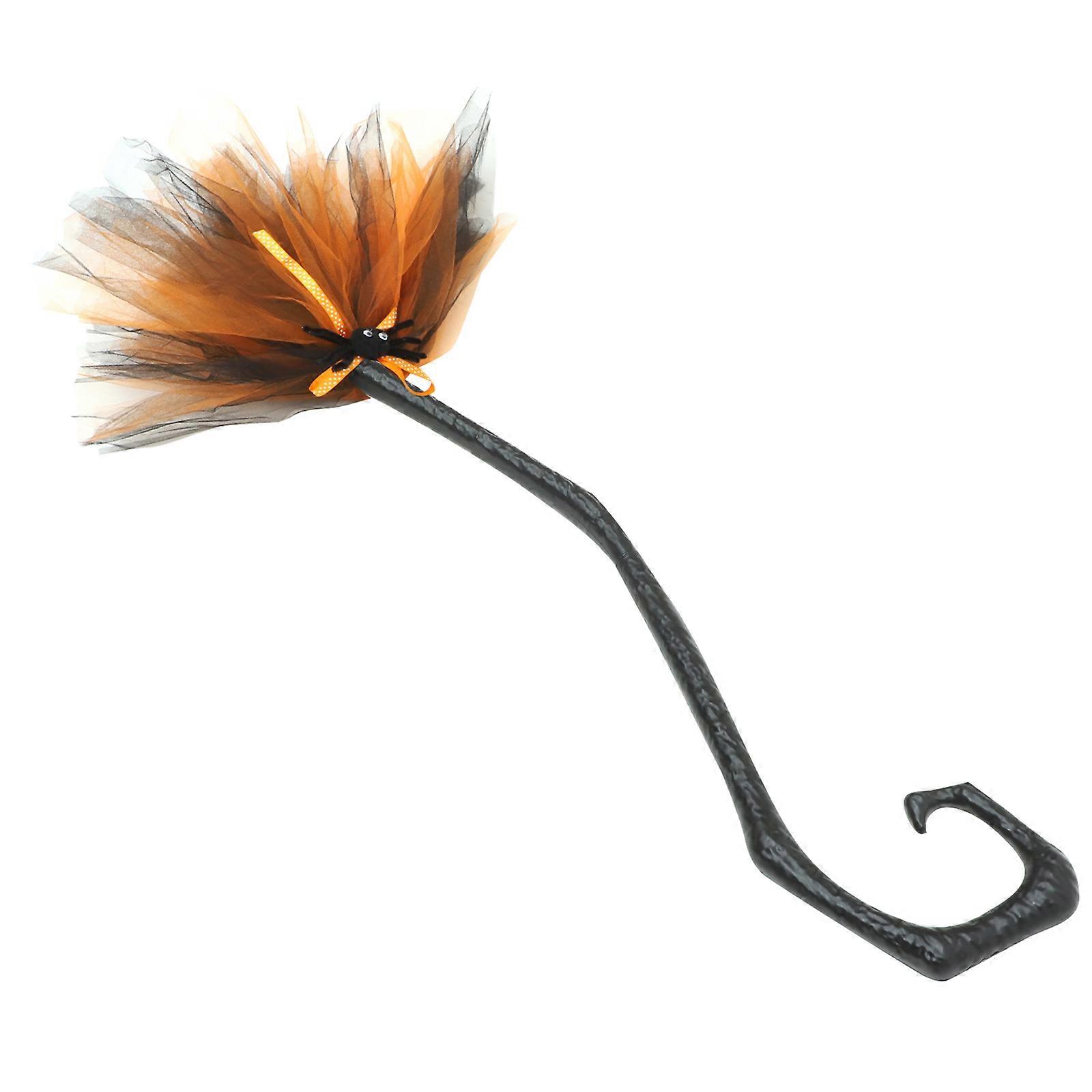 Halloween Supply Broom For Cosplay Event Plastic 1Pcs