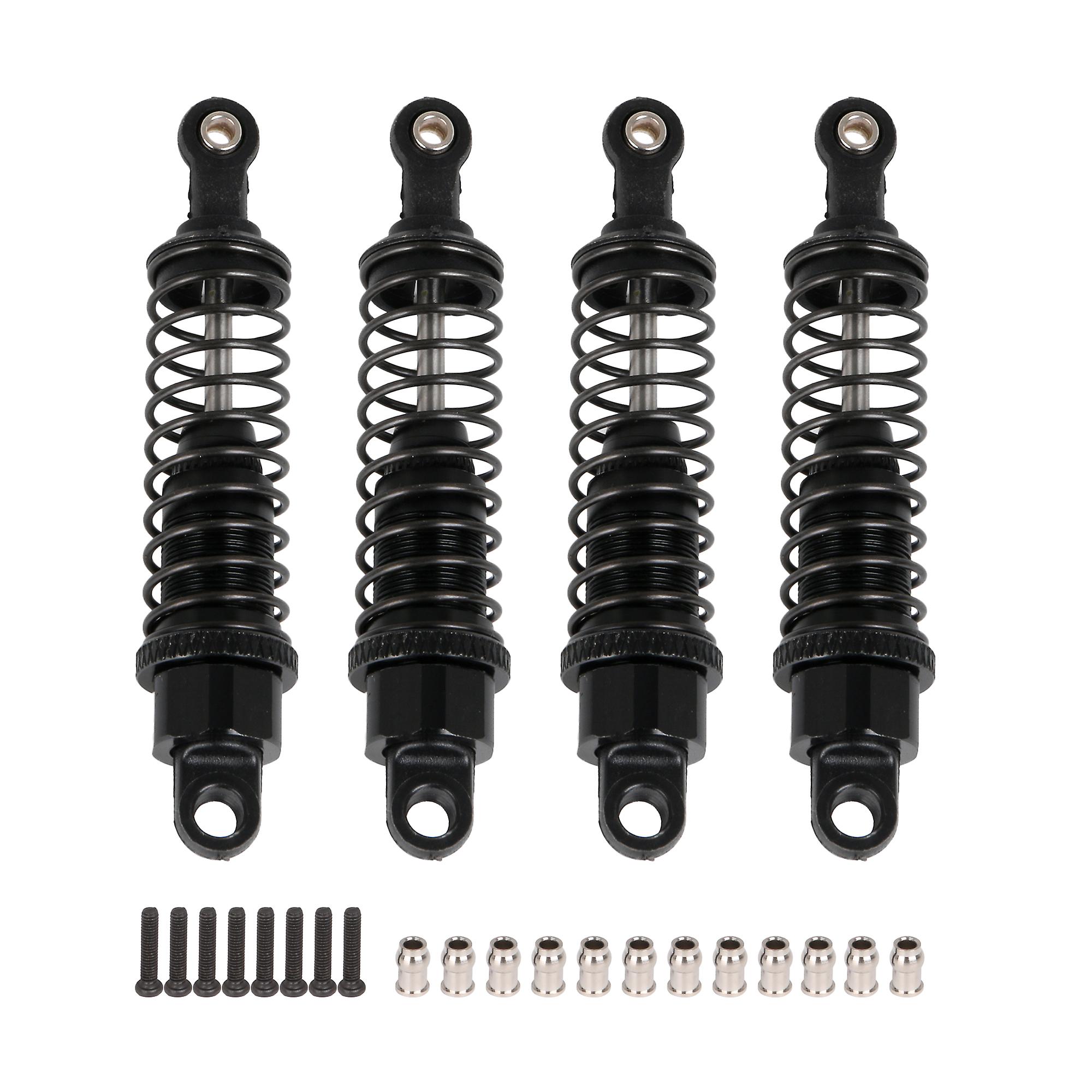 4x Assembled Spring Damper Black Replacement for A285004BL RC1:16 Car