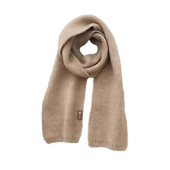 Unisex Fall Winter Scarf Knitted Thickened Solid Color Warm Soft Cozy Wide And Long Neck Protection Washable Women Men Shaw