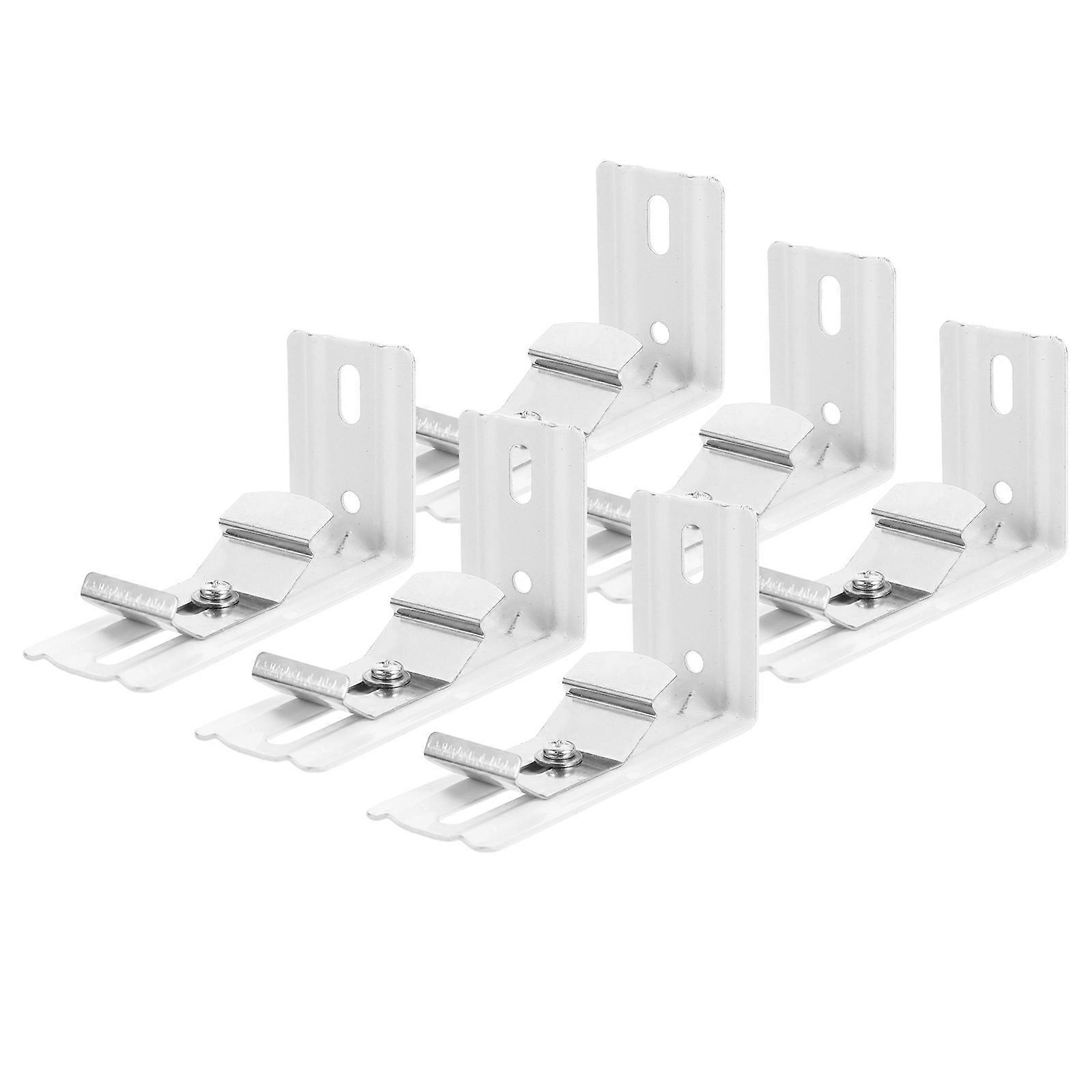 6pcs Heavy Duty Vertical Blind Metal Brackets for Easy Installation, and Practical Design for Home and Office Use