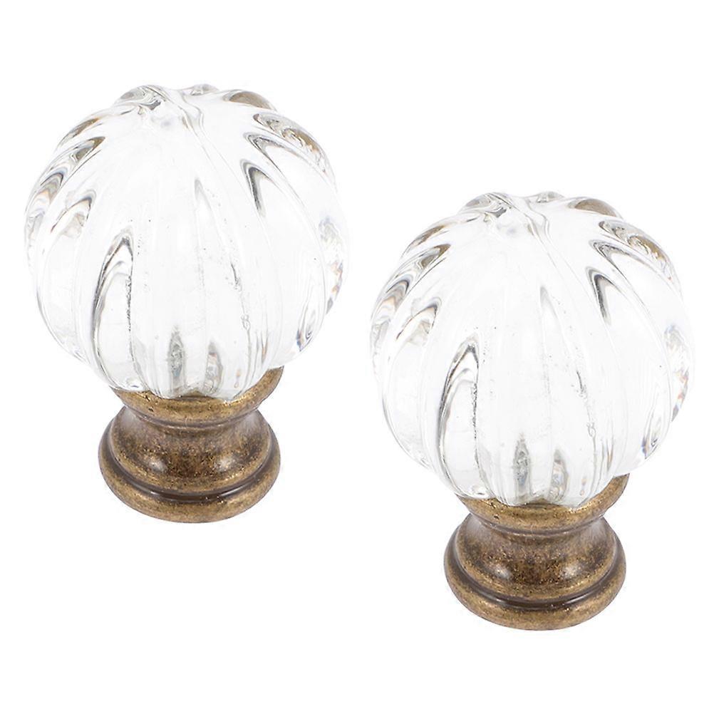 Transparent Glass Lamp Finial Ball Knob for Table Lamp and Floor Lamp Accessories 2