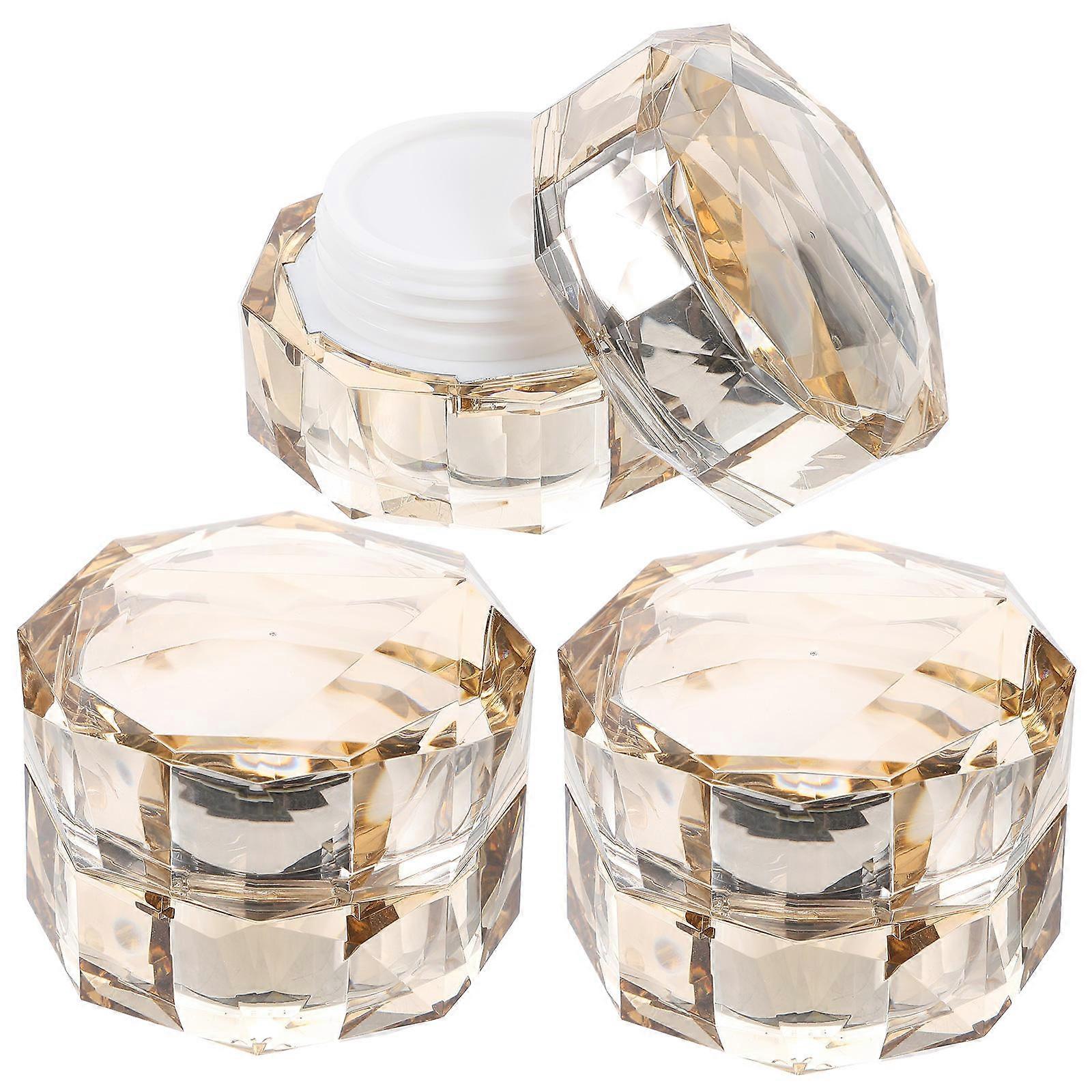 Here's a polished and professional product description based on the details you provided:
**3PCS Refillable Cosmetic Jars – Leakproof Lotion