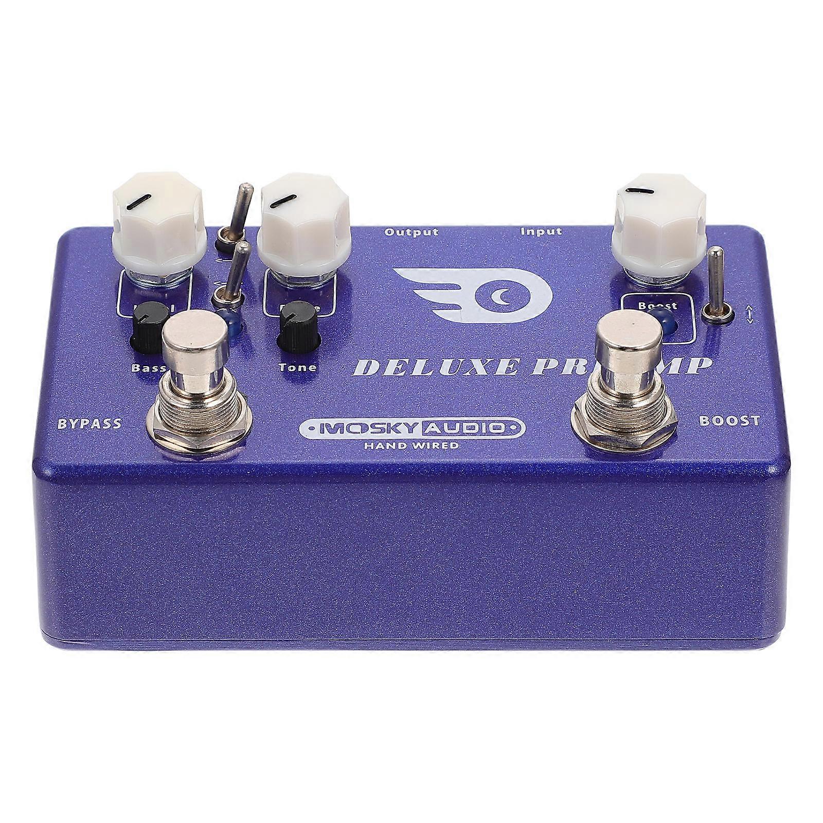 Compact Blue Overload Guitar Effect Pedal – Durable & Professional for Recording and Instrument Use