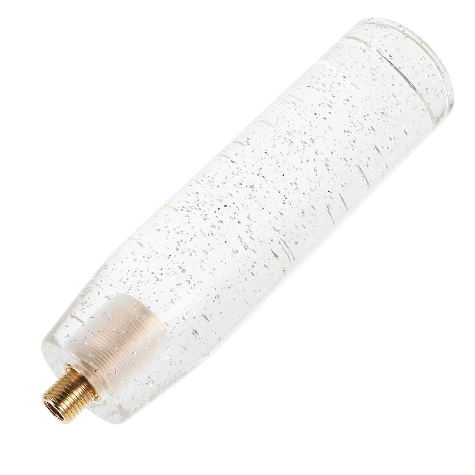 Clear Acrylic Gear Shift Knob for Car with Sparkling Universal Fit