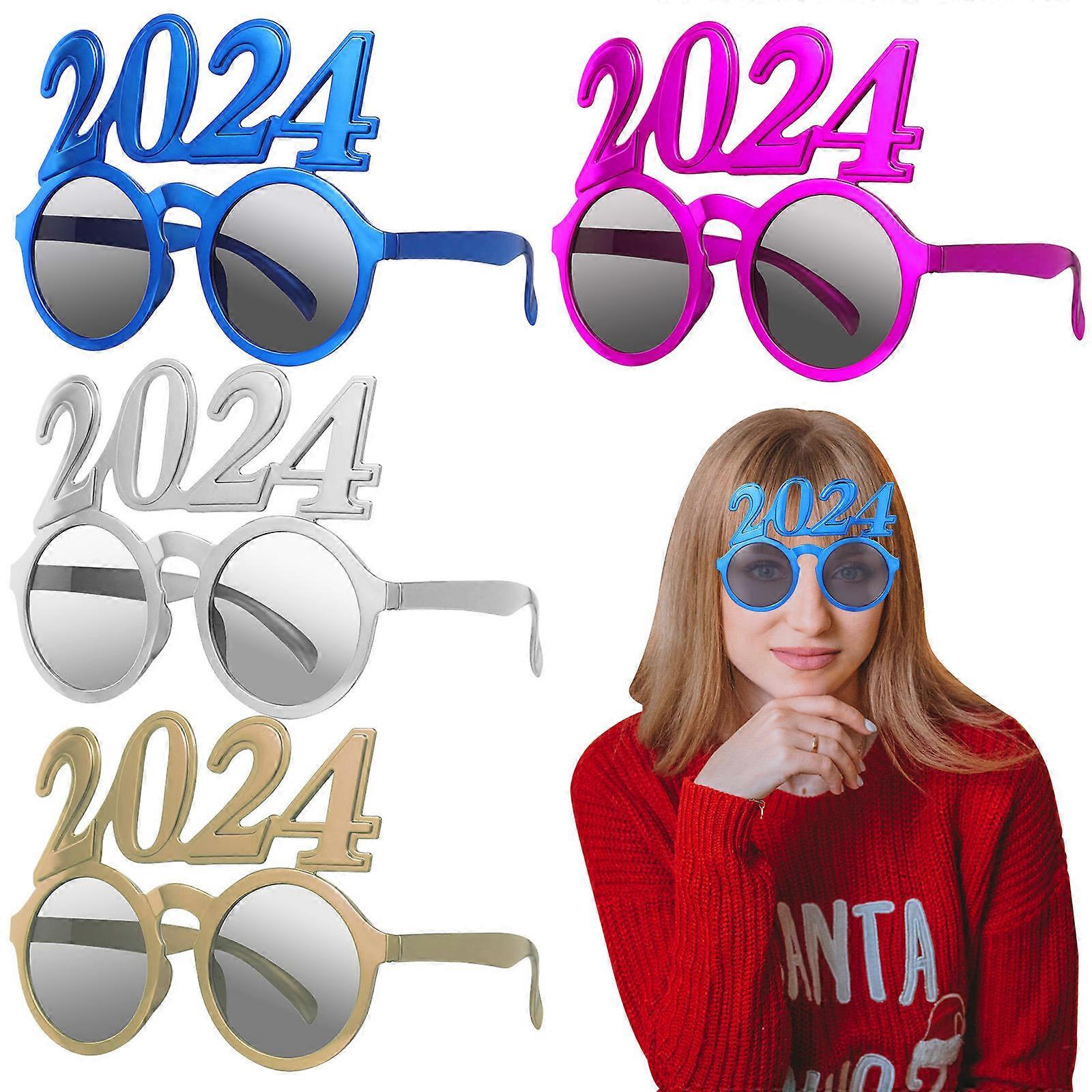 4 Pcs Funny Sunglasses for Party – Lightweight Plastic Eyeglasses for Festive Celebrations and Essential Accessories