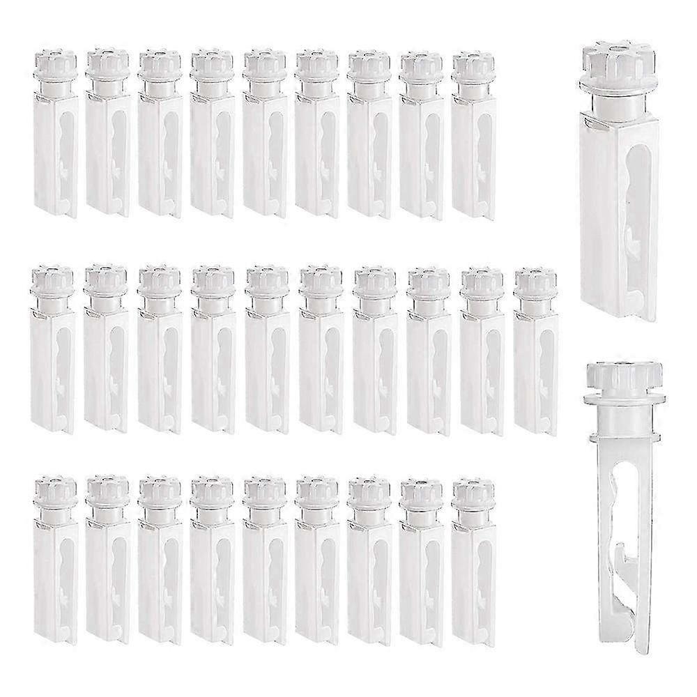 30 Pcs Vertical Blind Stem Replacement - White Stems for Vertical Blinds Repair & Maintenance