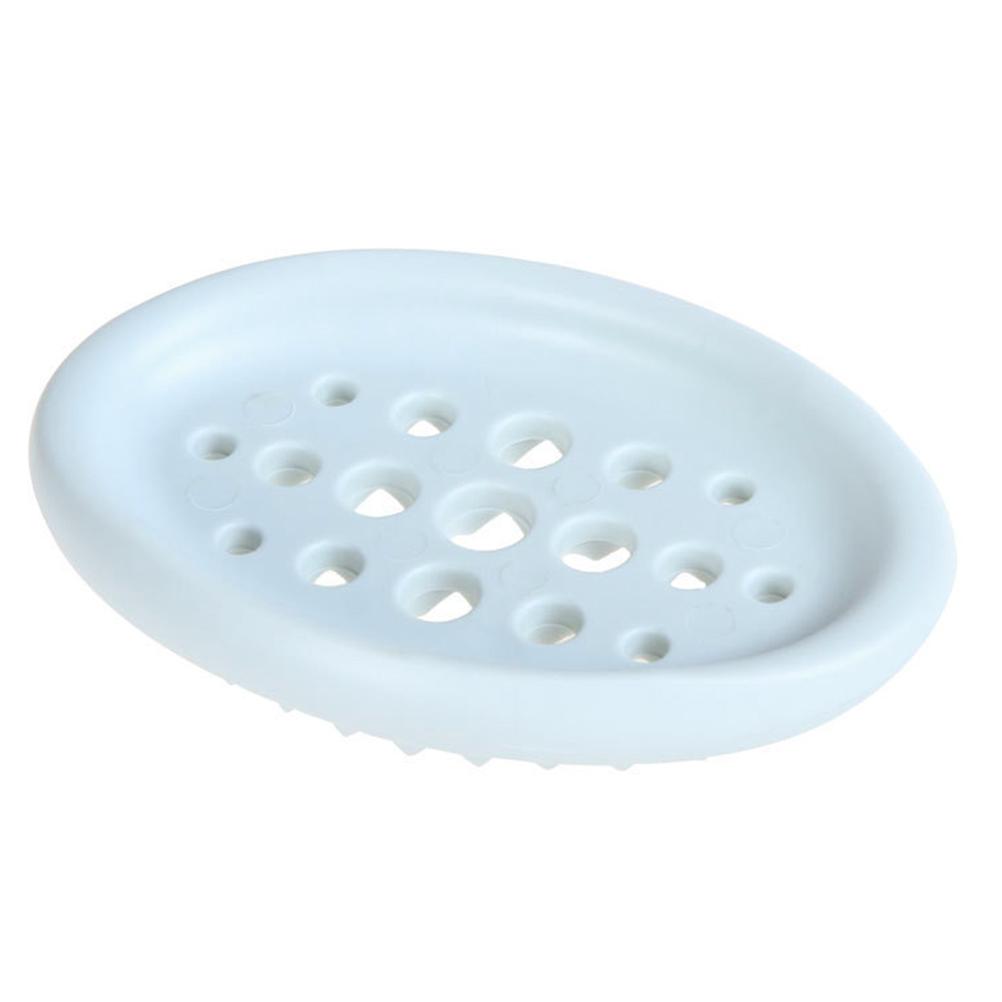 Silicone Soap Draining Dish for Bathroom with Assorted Color and Construction 3 Pcs