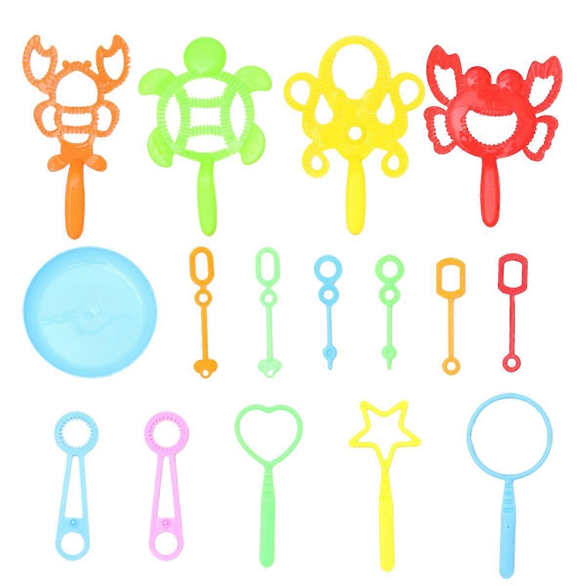16 Pcs Bubble Stick Set with Tray – Fun Water Play for Pool, Beach & Outdoor Activities – Lightweight & Safe for Kids – Random Color
