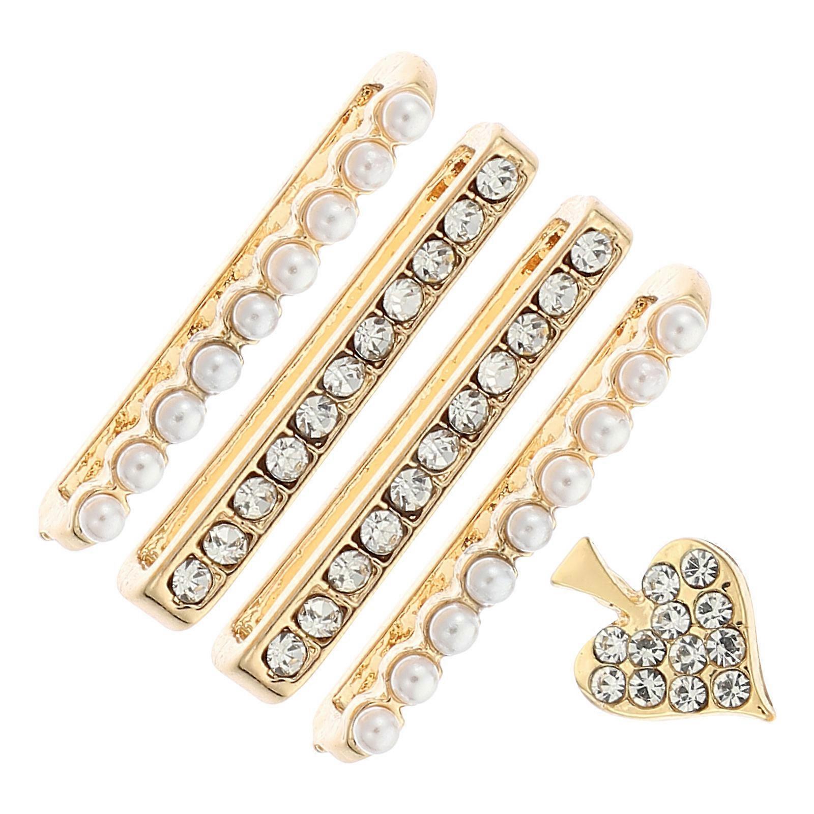 Golden Alloy Watch Charms for Decor Fashionable and Comfortable to Personalize Your Watch Band 1 Set