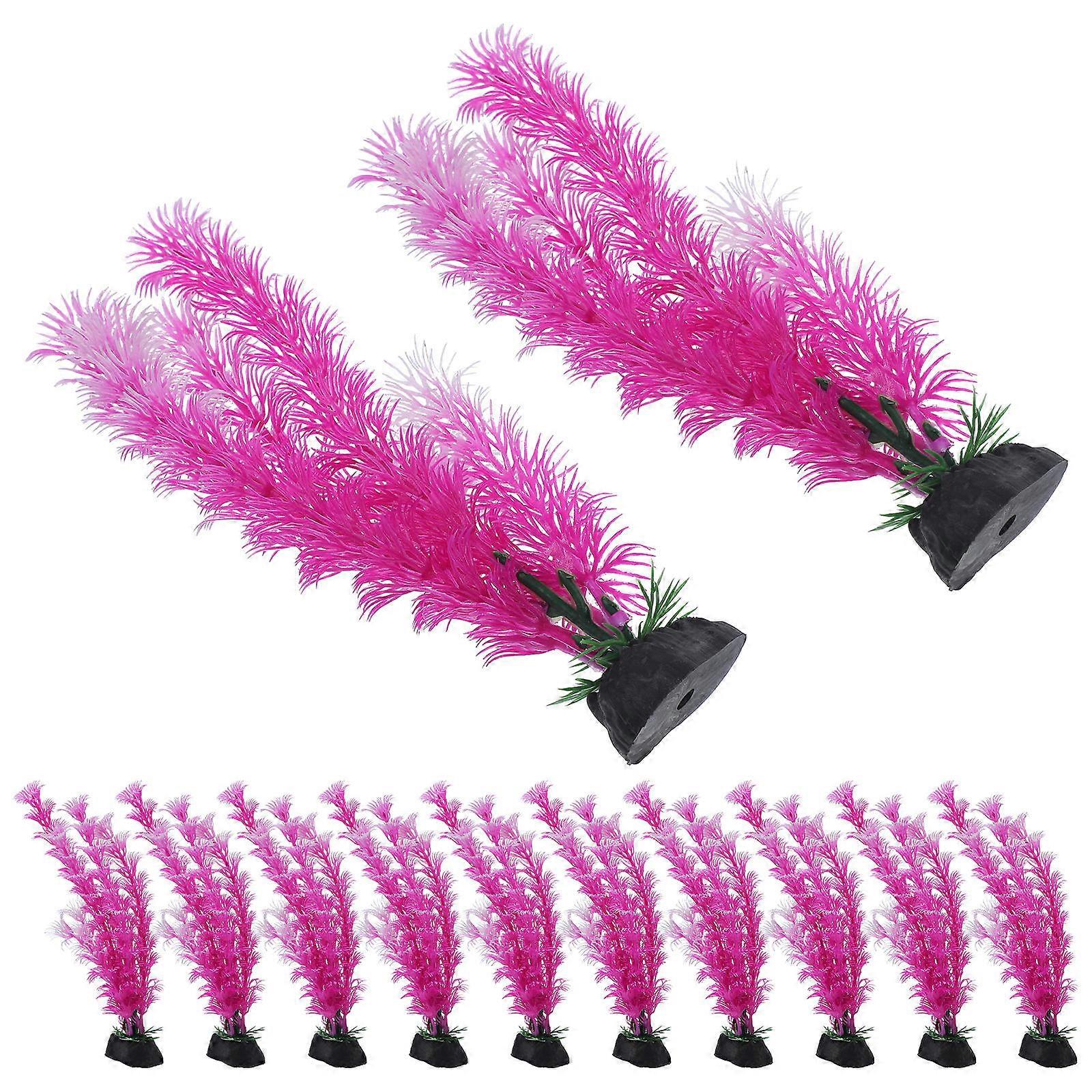 Unique Decorative Aquatic Plants For Reading Room And Hotel 18X4cm Swimming Space For Fish 12Pcs