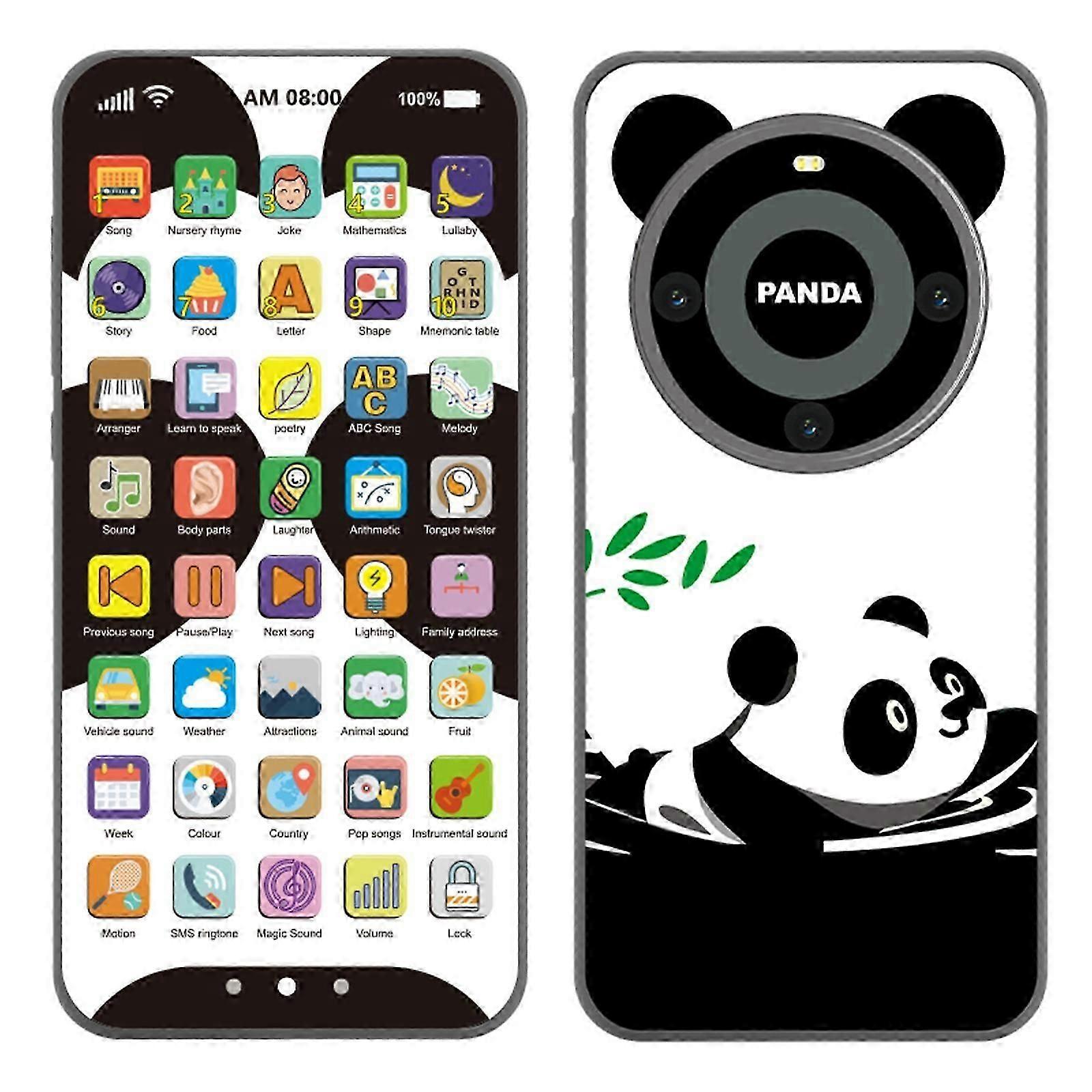 Rechargeable Touchscreen Multifunctional Early Learning Machine Realistic Toy Educational Phone For Boys And Girls