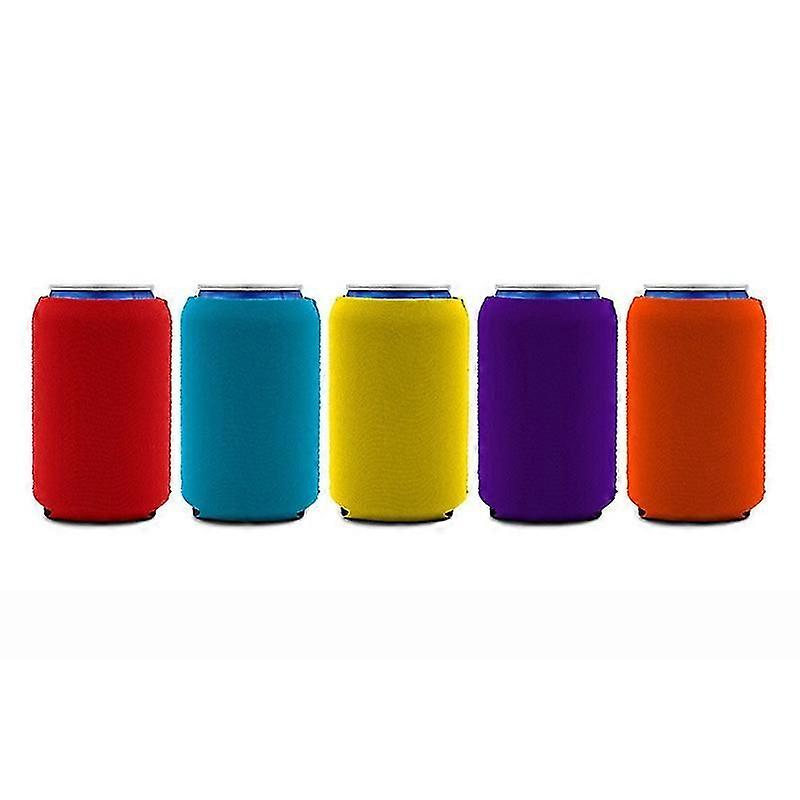 5pcs 9.5 x 13cm Can Cooler Compatible with Can - Set of Soda Beer Can Coolers