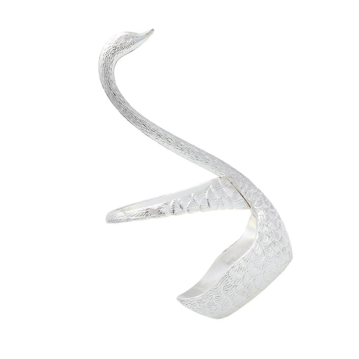 Practical Swan Shape Cutlery Organizer For Home Kitchen And Restaurant Silver 1Pack