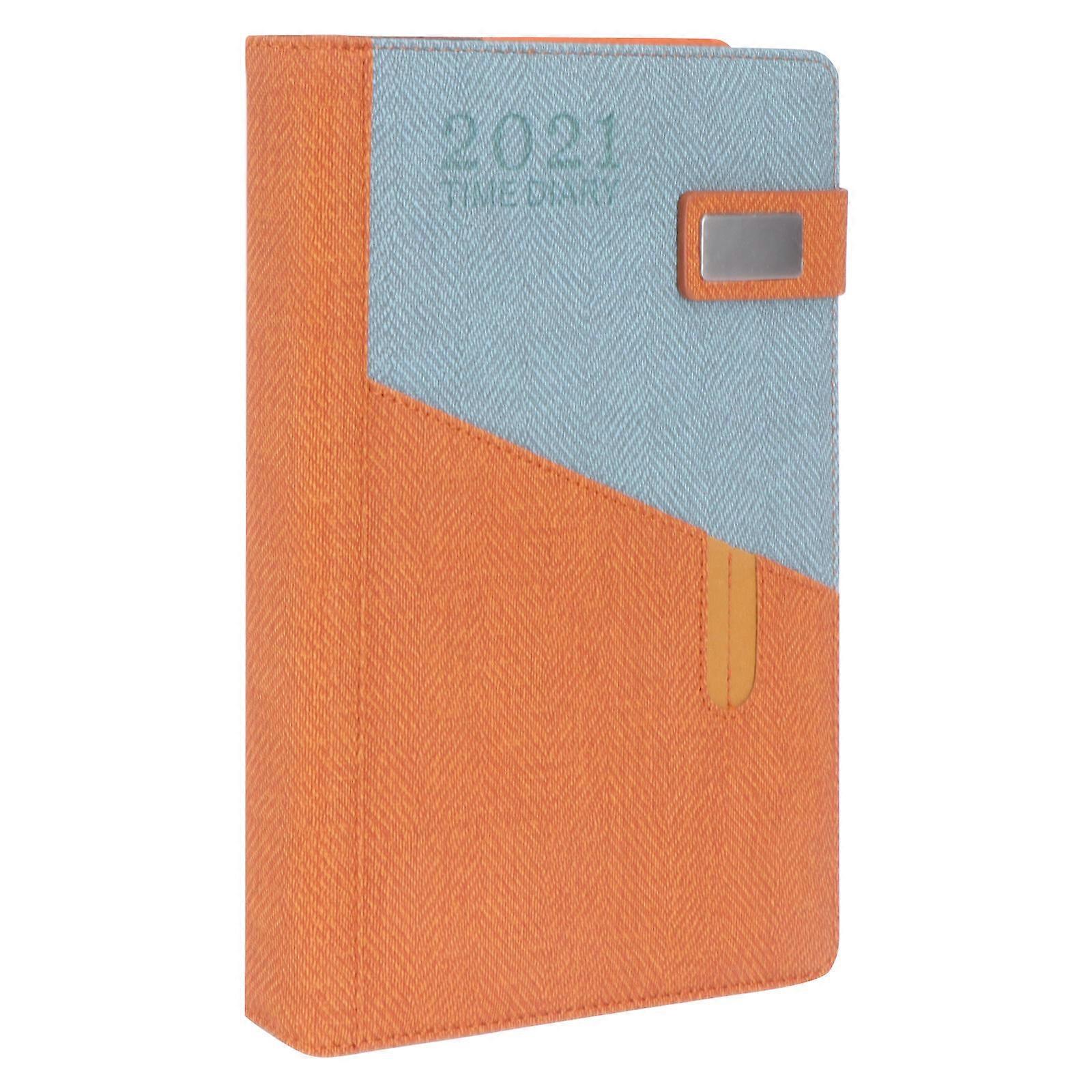 Monthly Schedule Planning Notebook For Students And Professionals In Orange Color 22x15cm For Daily Use 1Set