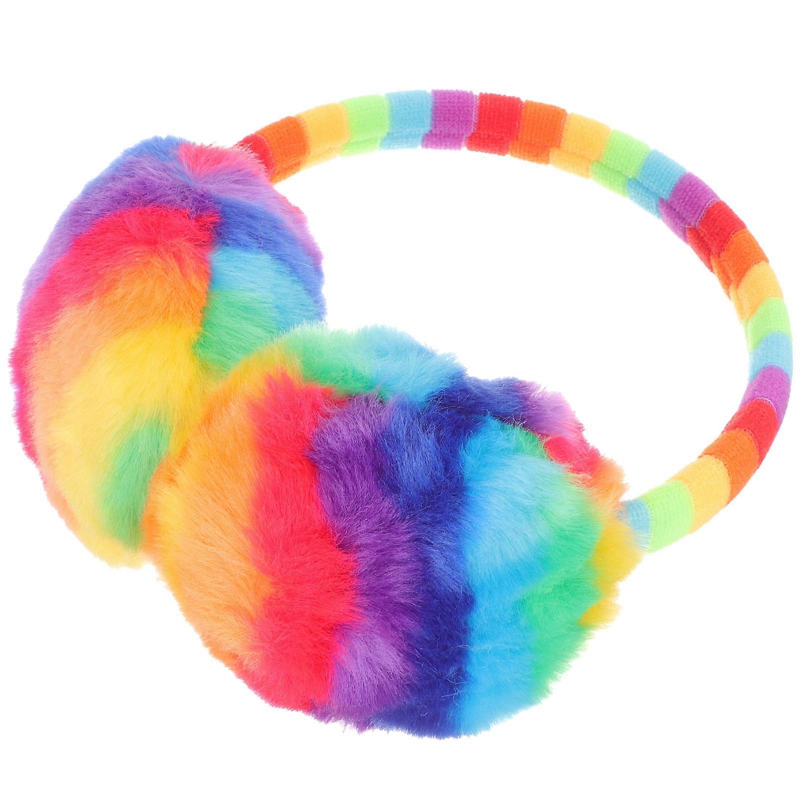 Cozy Ear Muff Plush Knitted Ear Warmers 2pcs Winter Ear Protection Covers