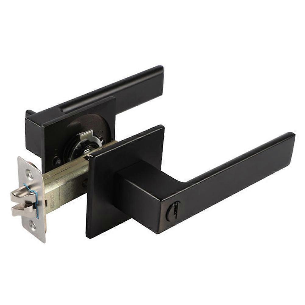 Heavy Duty Black Door Lock Bar for Home & Bedroom – Ergonomic Non Slip Handle, Easy Installation, Durable Security Accessory