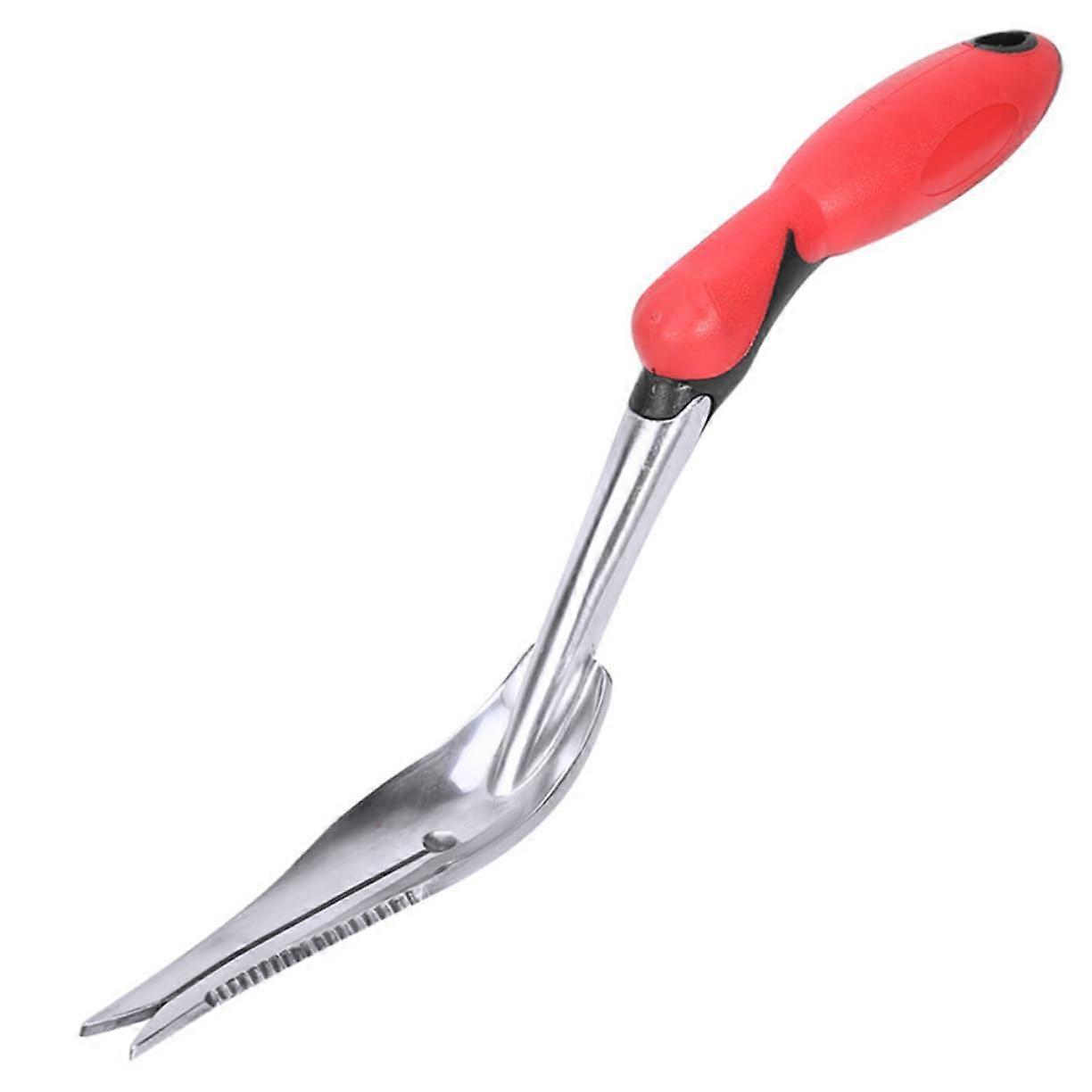 Manual Weeding Tool with Ergonomic Plastic Handle for Garden Care - Effective Removal of Deep Roots and Grass Clumps