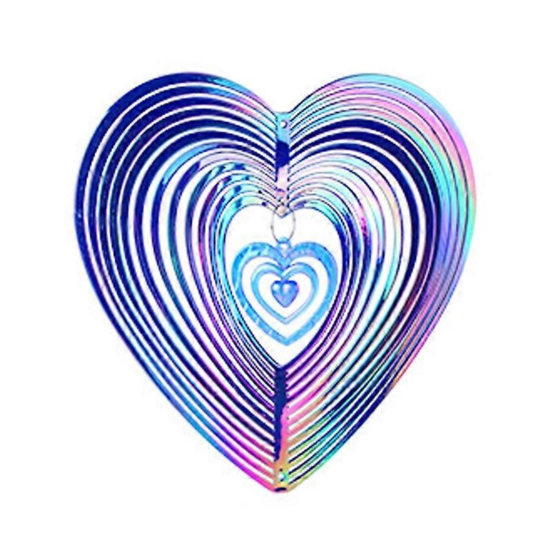 Outdoor Wind Chime Heart Shape Bird Repeller