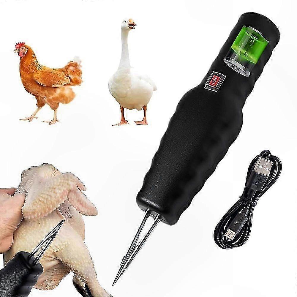 Electric Poultry Plucker for Home Kitchen Use Handheld Chicken Feather Remover Tool