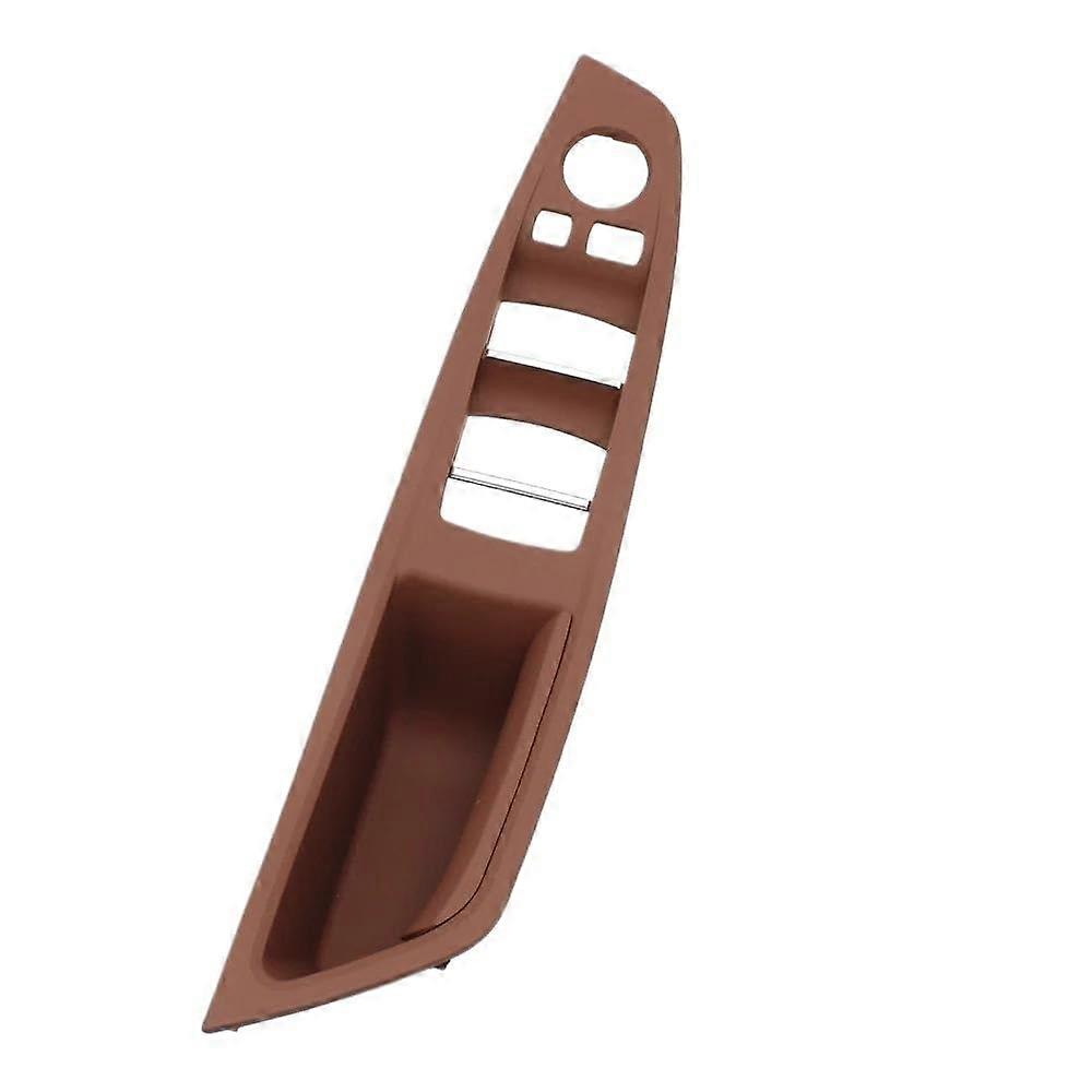 7-Piece Inner Door Pull Handle Set for BMW 5 Series F10 F11 F18 520i-535i (Brown)