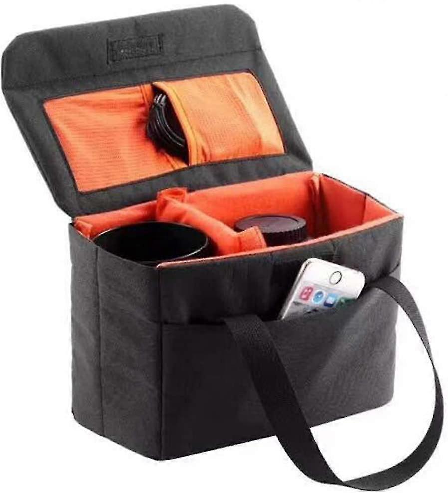Black Foldable Camera Bag - Waterproof Insert Case