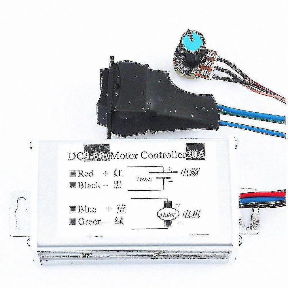 Module de commande de moteur DC 9-60V 20A pour applications 12V/24V/36V