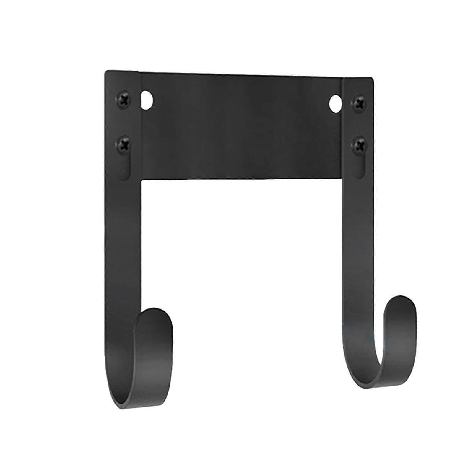 Saves space. Black version 35 lb ironing board hook wall mounted design