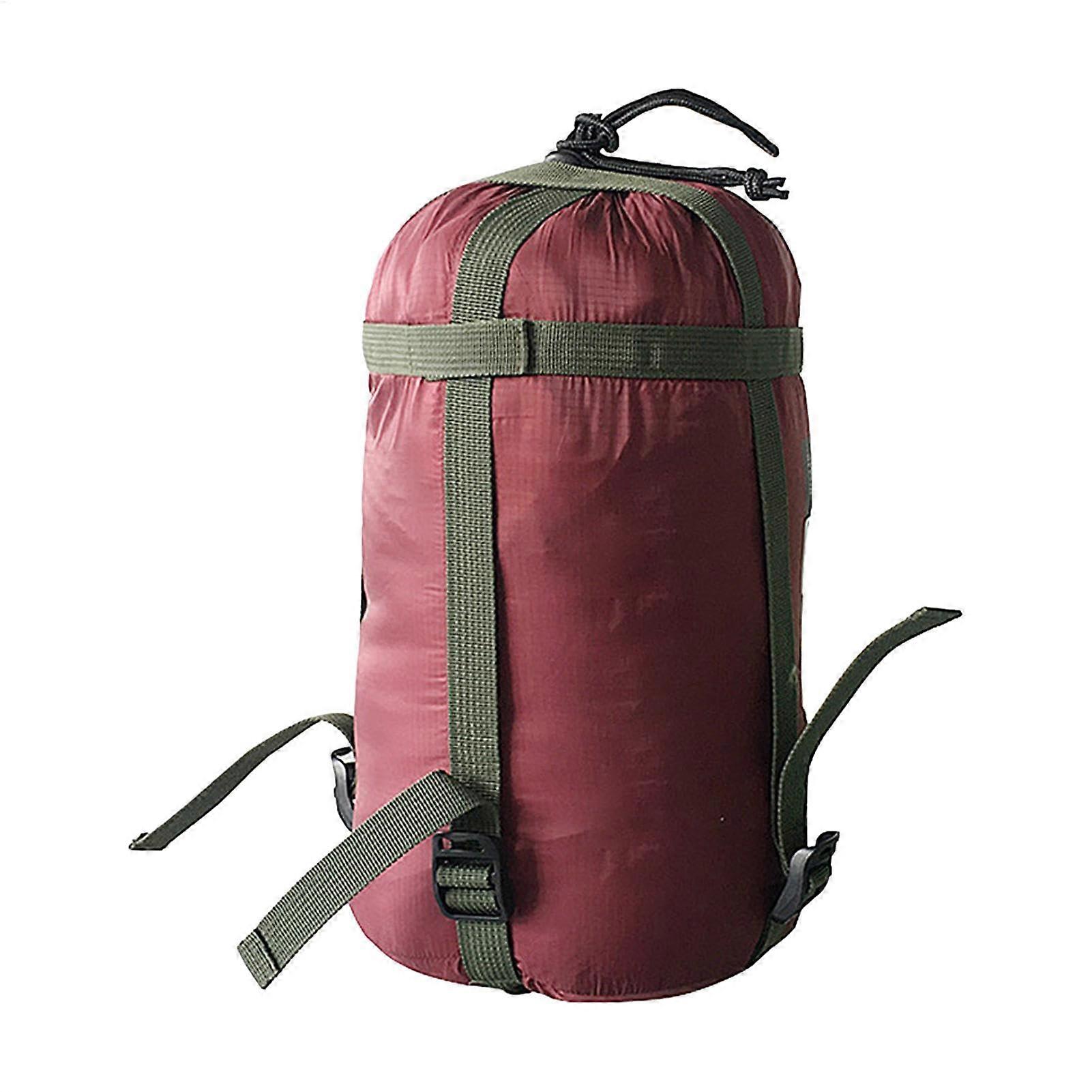 sacco a pelo Pack Sack resistente all'acqua borsa di compressione per viaggi, campeggio, escursionismo rosso scuro