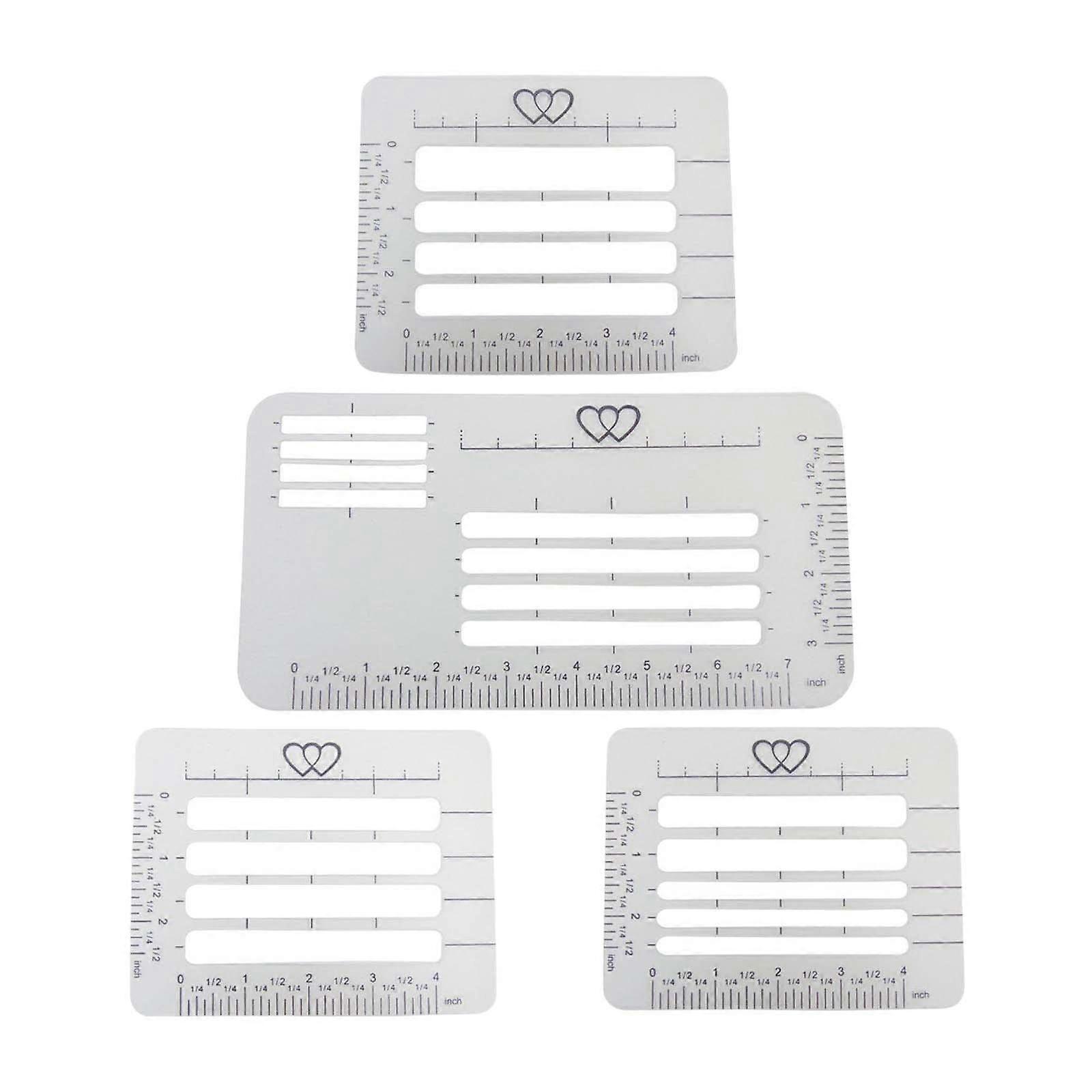 Envelope Address Stencil Tool for Handwriting Calligraphy - DIY Ruler Template for Crafting, 8.5x11 Inch Size, Durable Material