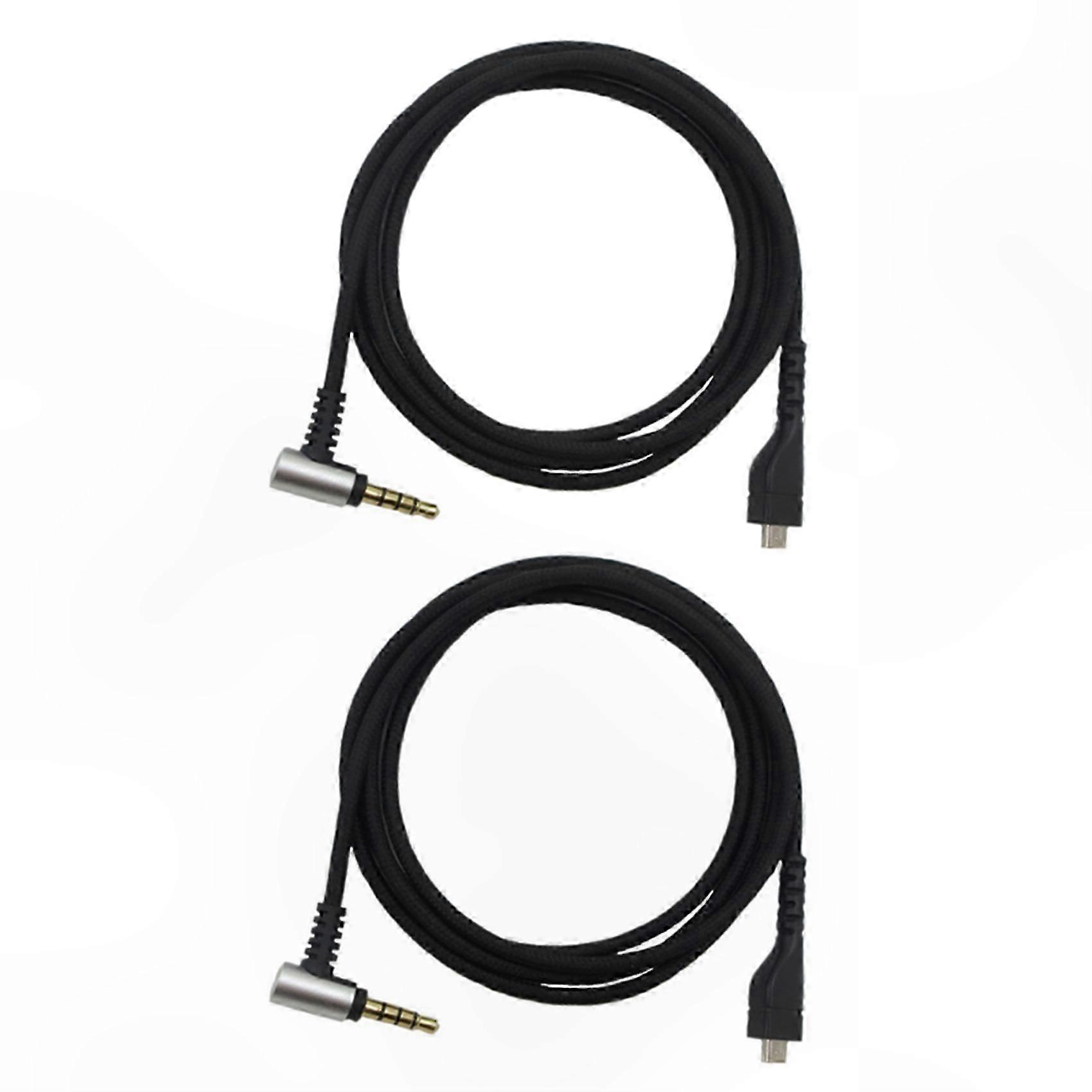 Dual 3.5mm Audio Cables for Gaming Headsets, Compatible with Multi-Platform Headset Models