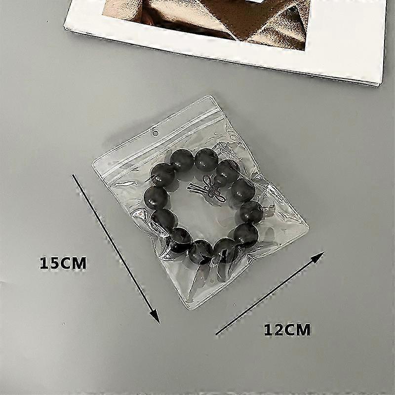 100 Pieces Zip Plastic Bags, 15*12cm