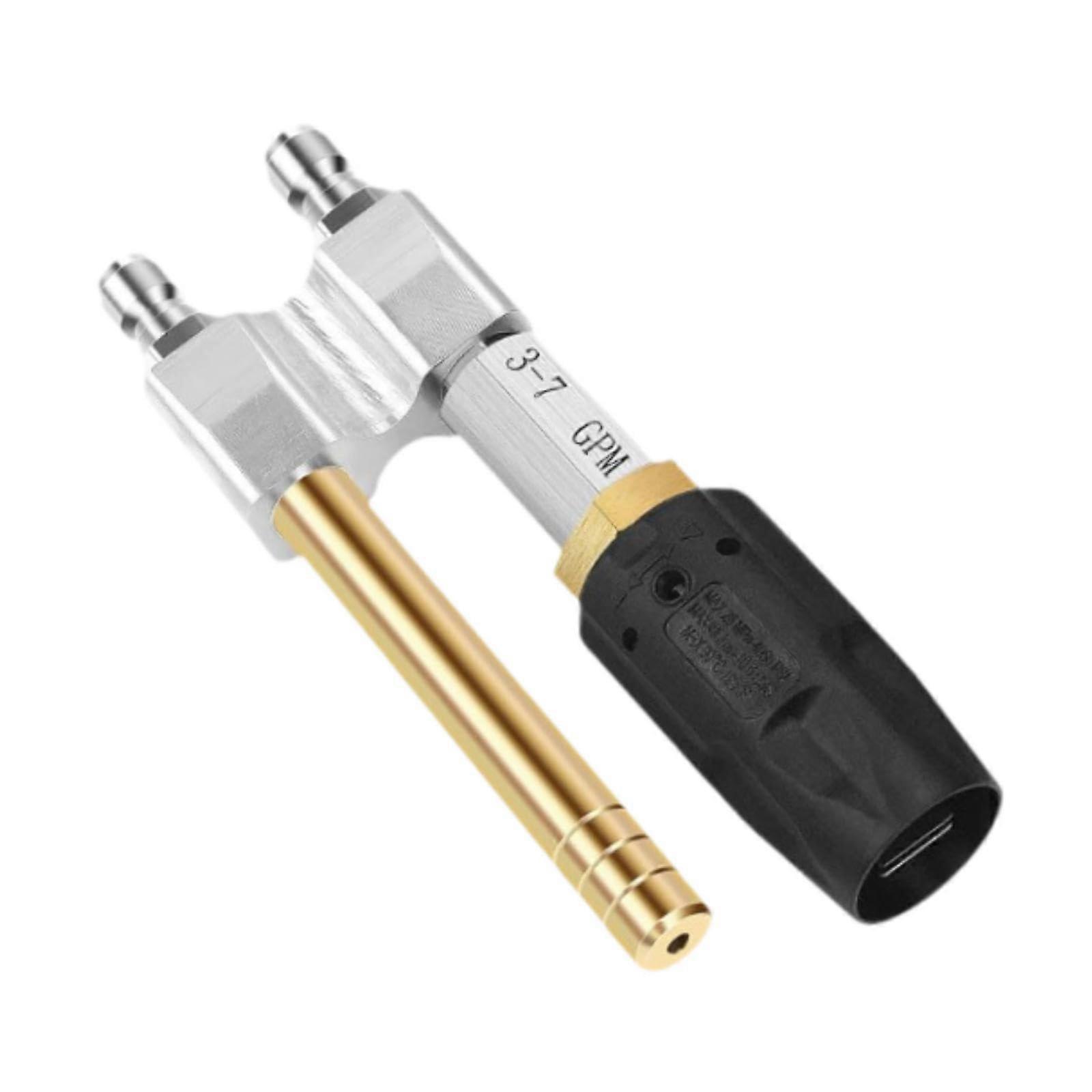 Twist Nozzle Long Range Tip 0-60 Degree 3-7 GPM Copper Rotate Pressure Washer Downstream Soft Wash Nozzle Elevated Areas