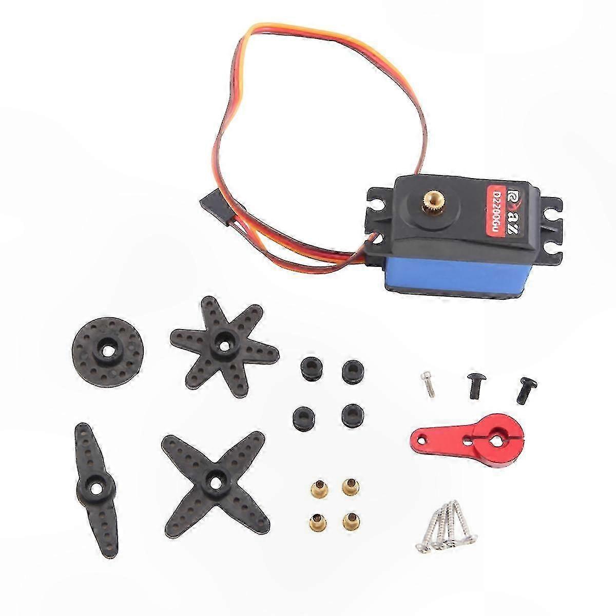 180° Digital Metal Gear Servo with Low Profile and Metal Arm for 1:10 1:12 RC Vehicles