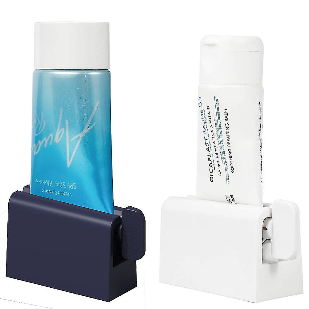 2 Pcs Toothpaste Squeezer, Toothpaste Dispenser Tube Squeezer Rotate Toothpaste Holder Toothpaste Roller Squeezer