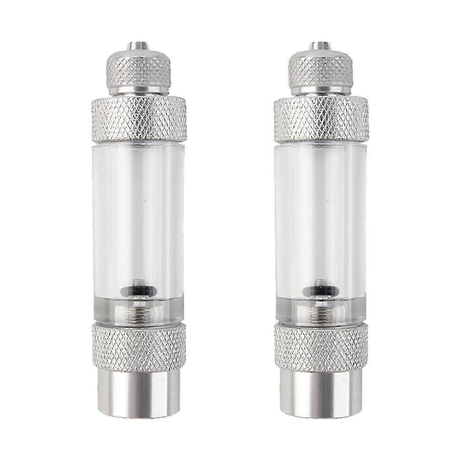 2 st CO2-bubbelräknare med backventil för akvarieluftpump