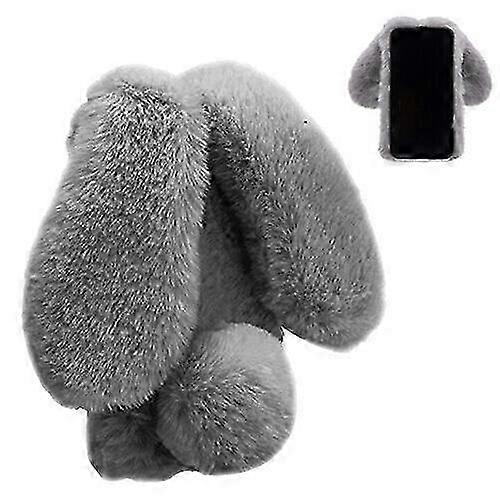Compatible with Samsung Galaxy S10 Case, Cute Plush Toys Fluffy Bun...