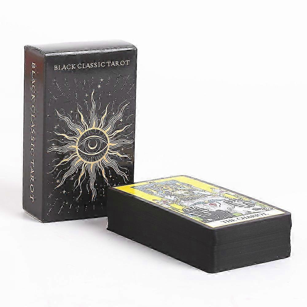 Tarotkort - Sort Klassisk - Tidløs Elegance