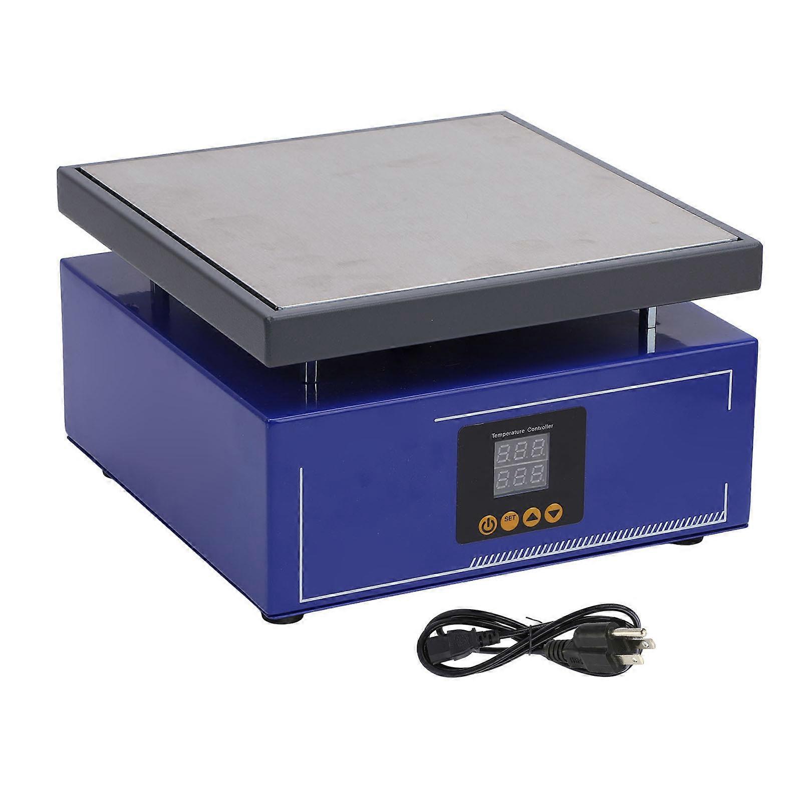 Preheating Station Constant Temperature Dual Digital Display 200 X 200mm Aluminum Alloy 600W LED Microcomputer Electric Hot Plate