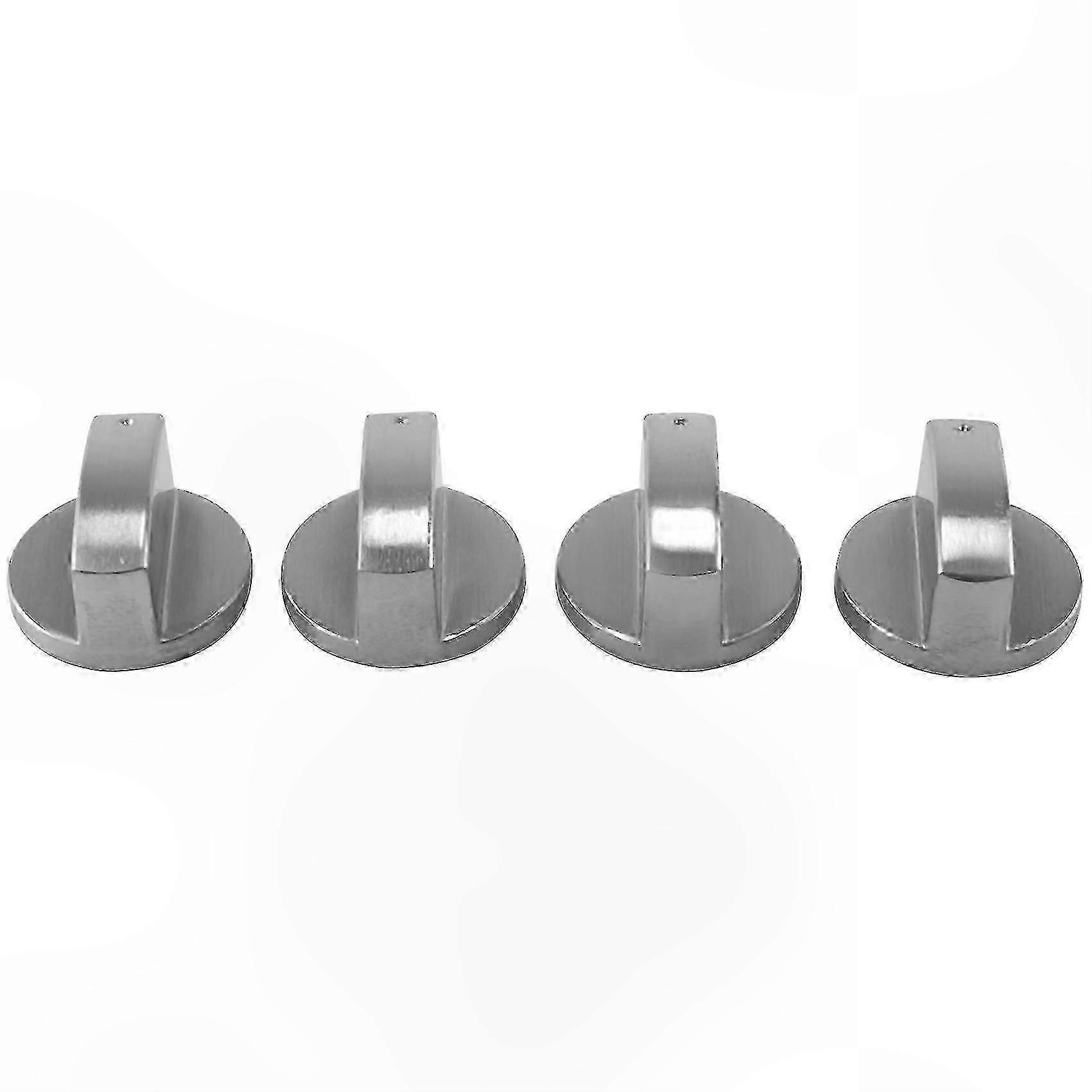 Metal Stove Knobs 4-Pack - Sturdy Cooktop Control Dials for Kitchen Appliances