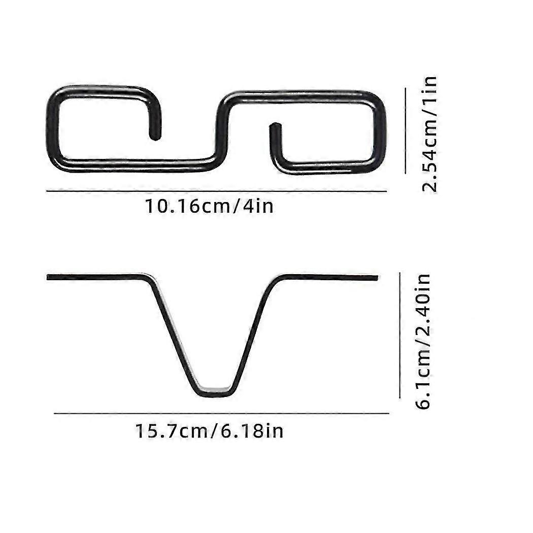 Rain Chain Gutter Adapter, Black V-shaped Rain Chain Adapter With S...