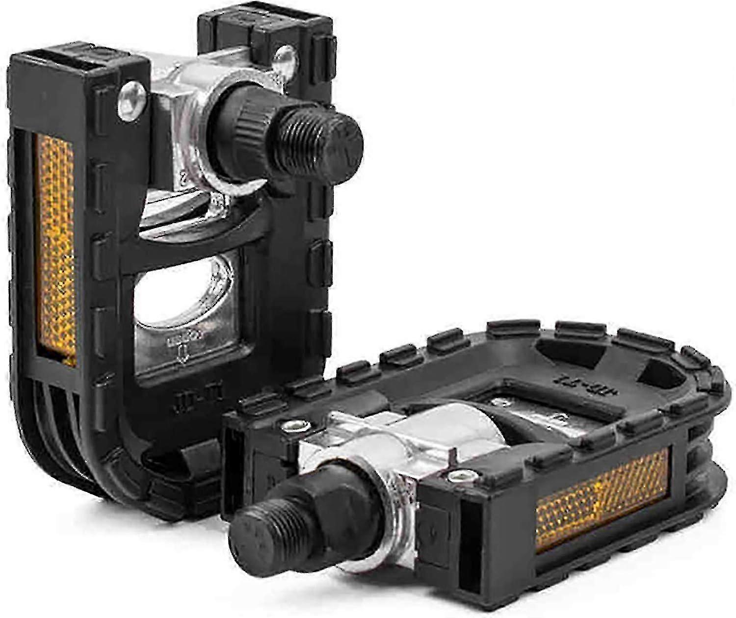 Folding pedals, bicycle accessories, synthetic resin pedals